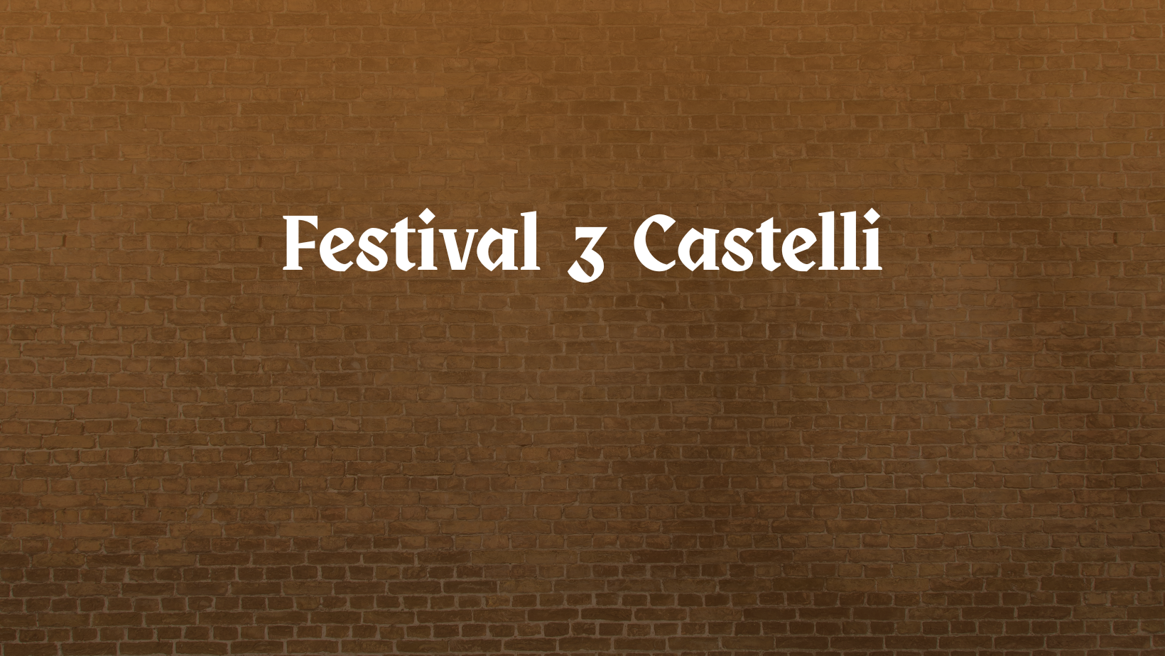 Festival 3 Castelli